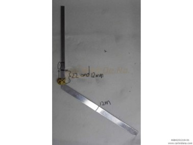 TASTI ALLUM. TRANC. CROM. 25/10 LUNGHI PUNTA EXTRA LARGA mm 12 - BOCC SP mm 19