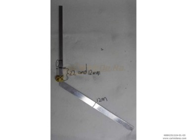 TASTI ALLUM. TRANC. CROM. 25/10 LUNGHI PUNTA EXTRA LARGA mm 12 - BOCC SP mm 19