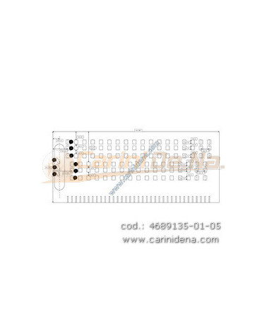 TABLE ALUMINUM PERFORATED CANTO IN 3A 2FILE 35 TASTI 6 LAM