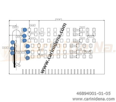 fondi canto in 3a 2file 23 tasti 6 lam  p19 mm  prog123312  bloc su scatola