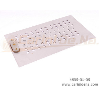 TABLE ALUMINUM PERFORATED CANTO IN 3A 2FILE 23 TASTI 2 LAM