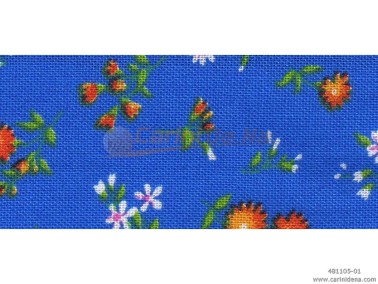 STOFFA FIORI H150 AZZURRA