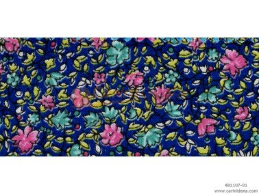 STOFFA FIORI CARAIBI-02D23 H150 BLU CHIARO - 35004 - VAR305