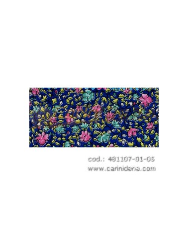 stoffa fiori caraibi02d23 h150 blu chiaro  35004  var305