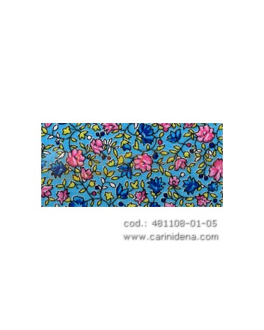 STOFFA FIORI CARAIBI-02D23 H150 CELESTE - 35004 - VAR317