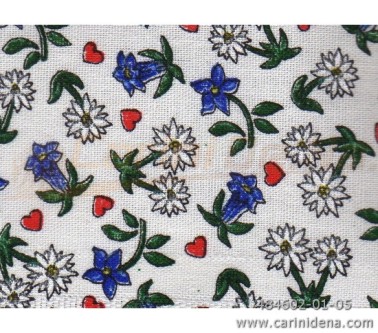 STOFFA FIORI TIROLO H150 BIANCA