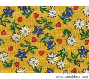 STOFFA FIORI TIROLO H150 GIALLA