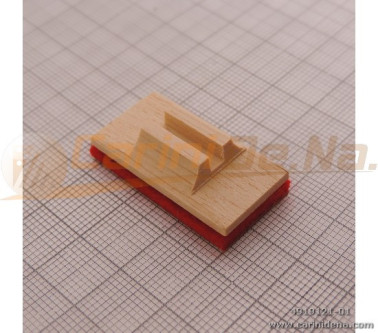 VALVOLE LEGNO ARMONIA 16 X 32 F 3 X 2,6 + PELLE/FELTRO mm 3.0 MARRONE/ROSSO