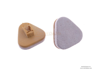 VALVOLE PLAST. AUSTR. NORM. TRIANG. U + PELLE/FELTRO mm 2,5 BIANCO/BIANCO