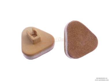 VALVOLE PLAST. AUSTR. NORM. TRIANG. U + PELLE/FELTRO mm 4,0 MARRONE/BIANCO