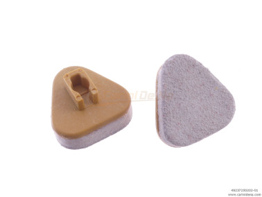 VALVOLE PLAST. AUSTR. NORM. TRIANG. n + PELLE/FELTRO mm 2,5 BIANCO/BIANCO