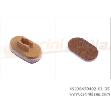 valvole plast austr norm ovali  pellefeltro mm 4 5 marronebianco