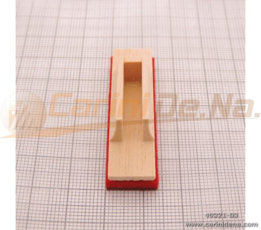 VALVOLE LEGNO CHIUSE III 12,2 X 47 F 4,8 X 8,0 + PELLE/FELTRO mm 4.0 MARRONE/ROSSO