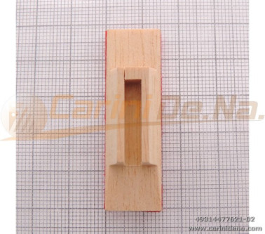 VALVOLE LEGNO CHIUSE III 14 X 47 F F 4,1 X 5,1 + PELLE/FELTRO mm 3.0 MARRONE/ROSSO