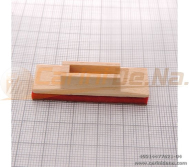 VALVOLE LEGNO CHIUSE III 14 X 47 F F 4,1 X 5,1 + PELLE/FELTRO mm 3.0 MARRONE/ROSSO