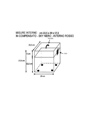 HARDCASE CONCERTINE COMPENSATO int. 22.5 x 20 x 17.5