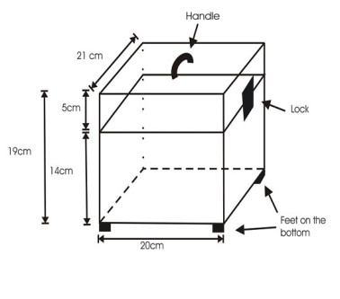 ASTUCCI CONCERTINE COMPENSATO int. 21 x 20 x 19