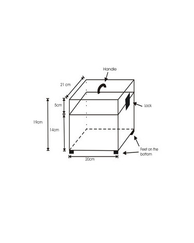 ASTUCCI CONCERTINE COMPENSATO int. 21 x 20 x 19