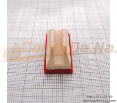 VALVOLE LEGNO APERTE SMUSSATE 13 X 31.5 F 3,8 X 6 + PELLE/FELTRO mm 4.0 MARRONE/ROSSO