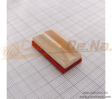 VALVOLE LEGNO APERTE SMUSSATE 13 X 31.5 F 3,8 X 6 + PELLE/FELTRO mm 5.0 MARRONE/ROSSO