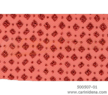 VELO RETINA LAMINATA H 150 ROSSO ROMBI