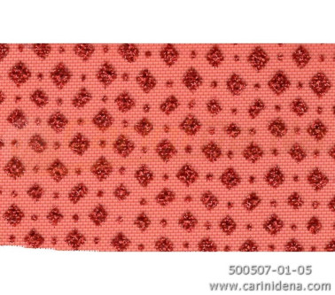 VELO RETINA LAMINATA H 150 ROSSO ROMBI