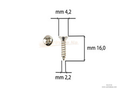 SCREW  SELF-THREADING 2,2X16 TSP