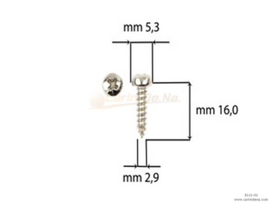 SCREW  SELF-THREADING 2,9X16 TC