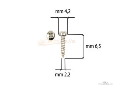 SCREW  SELF-THREADING 2,2 X 6,5 TC