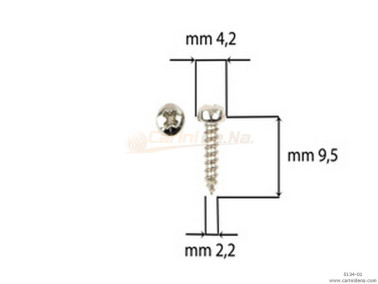 SCREW  SELF-THREADING 2,2X9,5 TC