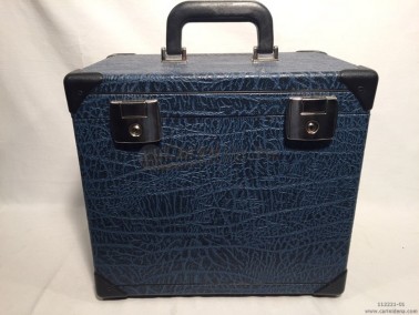 ASTUCCI FISA SVIZZERI INT 33,0 X 20,0 X 26,3+3,5 - SCAY BERMUDA NERO/BLU/PELOUCHE BLU SCURO