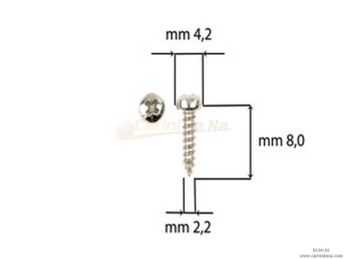SCREW  SELF-THREADING 2,2X 8 TC