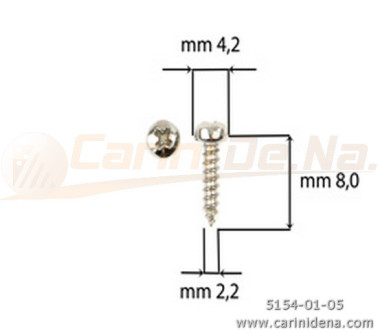 SCREW  SELF-THREADING 2,2X 8 TC