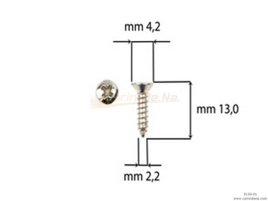 SCREW  SELF-THREADING 2,2X13 TSP