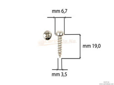 SCREW  SELF-THREADING 3,5X19 TC