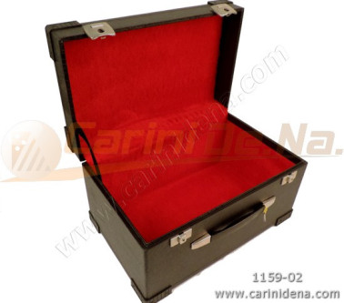 ASTUCCI BANDONEON COMP. int. cm 45 X 30 X 30(25+5) - PELOUCHE ROSSO