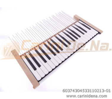 TASTIERA FISA PIANO 37T cm 43 F4,5 PALET mm 19x3 DIESIS N.3 SOL-SOL PASTELLO BIANCO-PLAST NERO