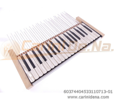 TASTIERA FISA PIANO 37T cm 44 F4,5 PALET mm 19,4x3 DIESIS N.3 SOL-SOL PERLA BIANCO-PLAST NERO