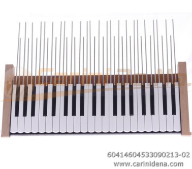TASTIERA FISA PIANO 41T cm 46 F4,5 PALET mm 18,5x3 DIESIS N.3 FA-LA PASTELLO BIANCO-PLAST NERO