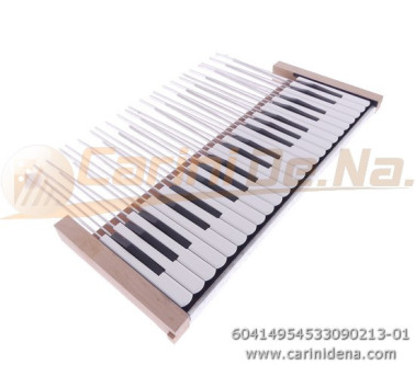 TASTIERA FISA PIANO 41T cm 49,5 F4,5 PALET mm 20x3 DIESIS N.3 FA-LA PASTELLO BIANCO-PLAST NERO