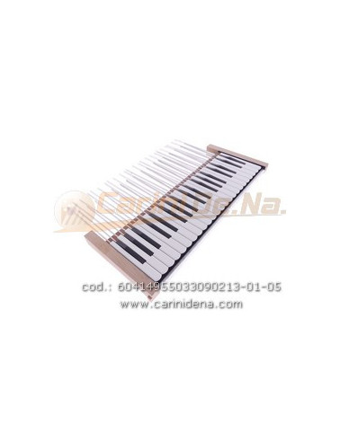 TASTIERA FISA PIANO 41T cm 49,5 F5 PALET mm 20x3 DIESIS N.3 FA-LA PASTELLO BIANCO-PLAST NERO