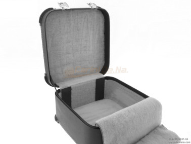 ASTUCCI FISA IMIT. INT. cm 37 X 20.5 X 37 + TENDINA DOPPIA + PELOUCHE GRIGIO - PIG. BUTT-WOOD