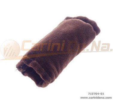 BUCKLE COVER FOR SHOULDER STRAPS,  STRETCHY VELVET BROWN