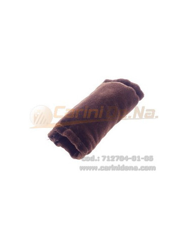 BUCKLE COVER FOR SHOULDER STRAPS,  STRETCHY VELVET BROWN