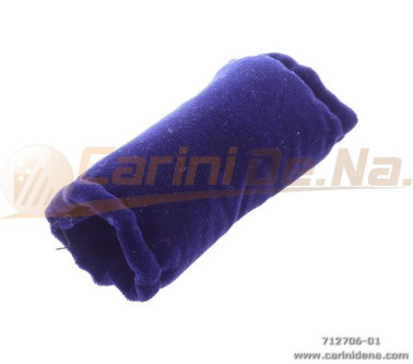 BUCKLE COVER FOR SHOULDER STRAPS,  STRETCHY VELVET BLUE