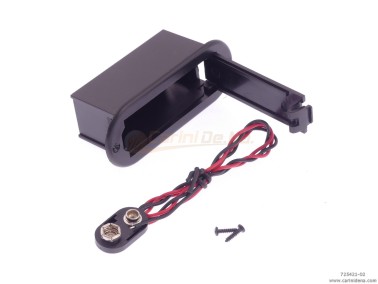 microfono fisa  solo scatola incasso per batteria 9v lato stretto  bh100