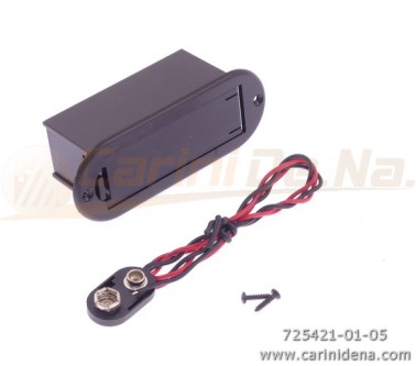 microfono fisa  solo scatola incasso per batteria 9v lato stretto  bh100