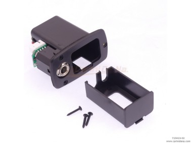 microfono fisa  solo scatola incasso per batteria 9v profonda con presa jack  bh400