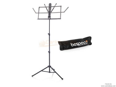 LEGGIO BESPECO PIEGHEVOLE CON ESTENSIONI NERO CON BORSA - BP04X