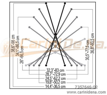 SUPPORTO TASTIERA QUIKLOK - BARRA DOPPIA - QL646